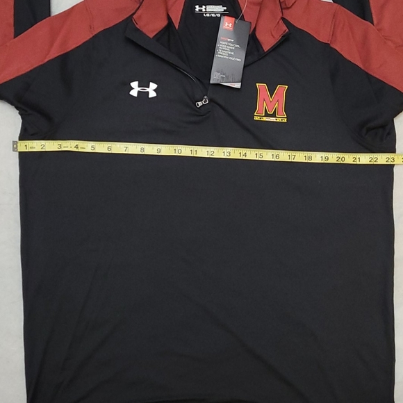 Univ of Maryland Terrapins- Under Armour, ¼ zip up - Picture 6 of 12